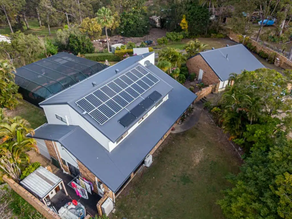 A large home in Yatala with a new metal roof and solar panels