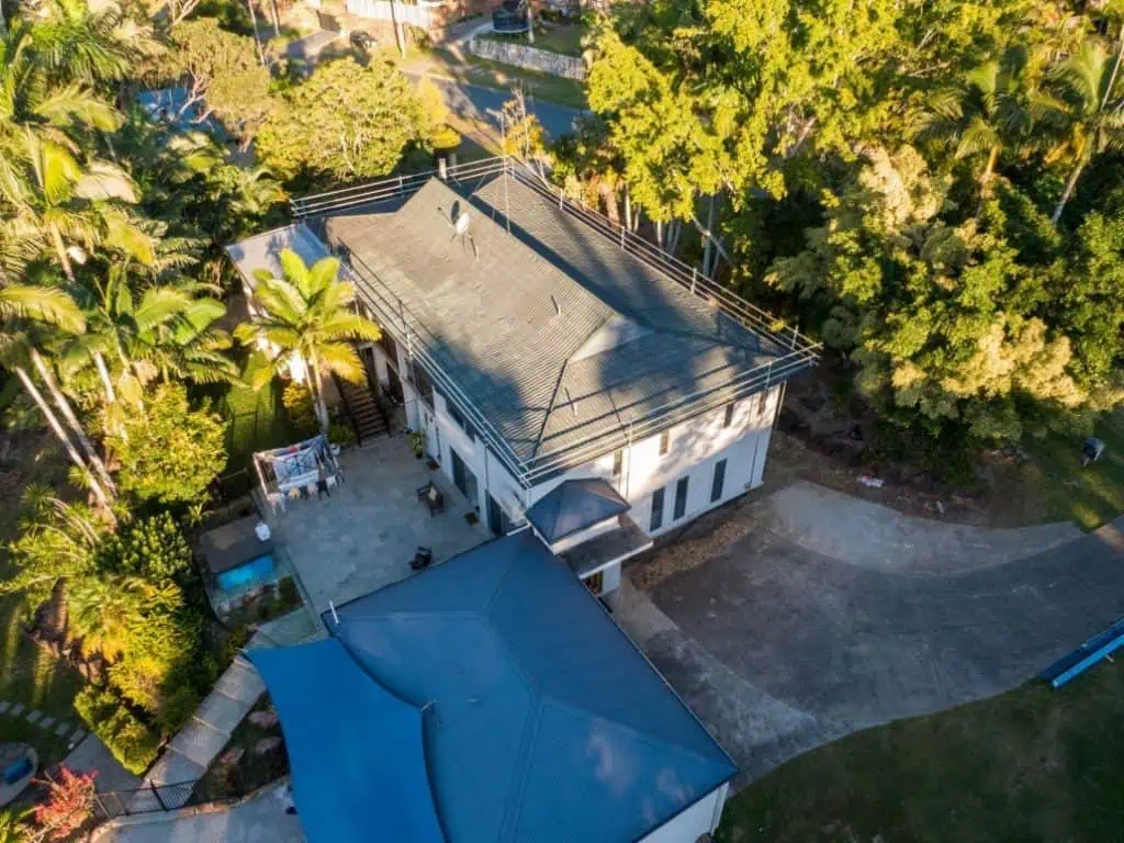 A roof before replacement on a residential home in Currumbin Waters