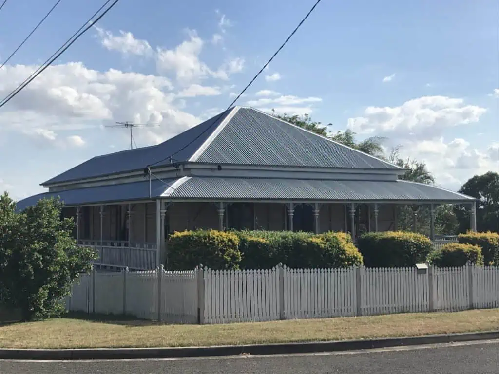 Residential home after a roof replacement
